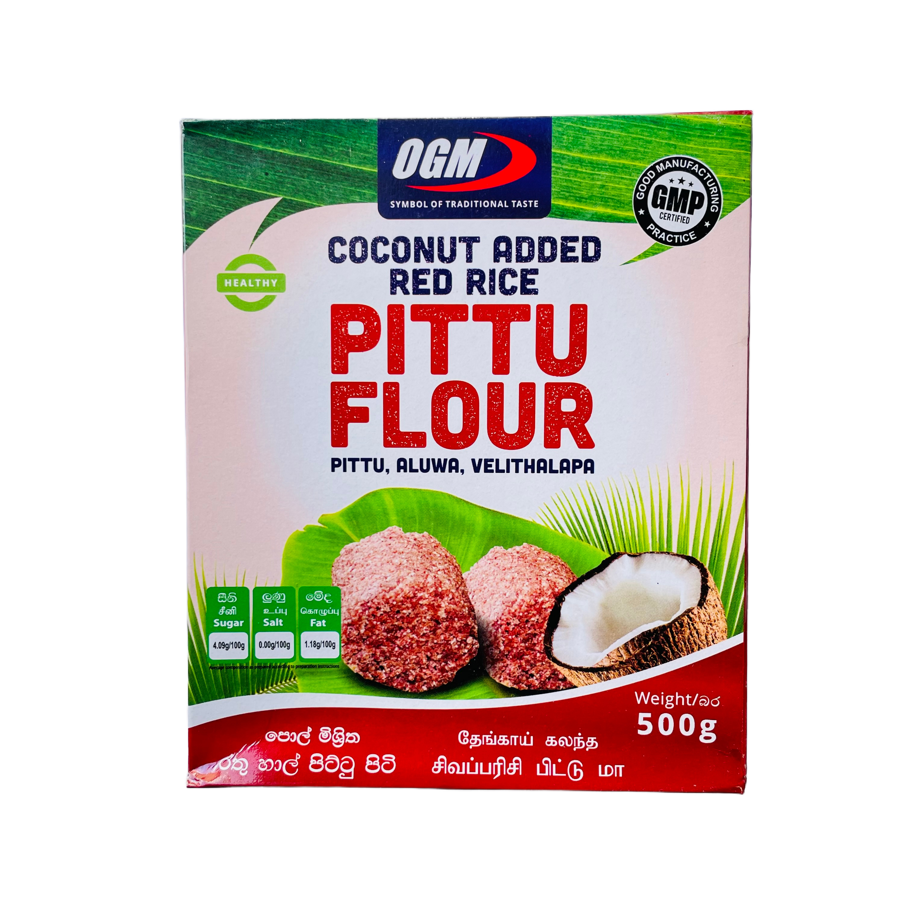 OGM Coconut Added Red Rice Pittu Flour 500g