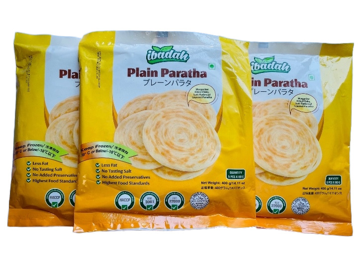 Ibadah Plain Paratha 400g 3Pack